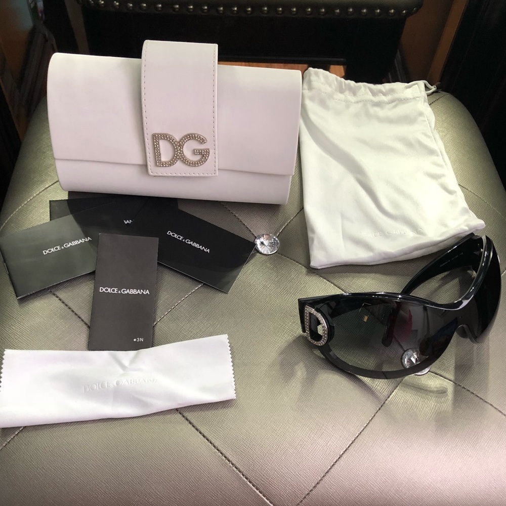 Dolce & Gabbana Rhinestone Sunglasses 6024-B